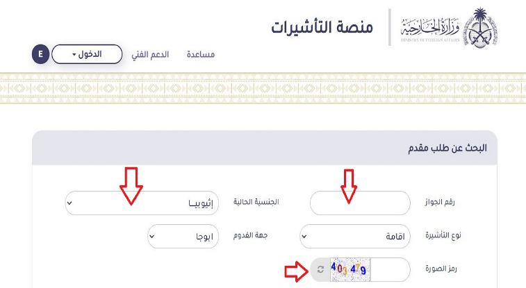 استعلام عن تفويض تأشيرة عمل